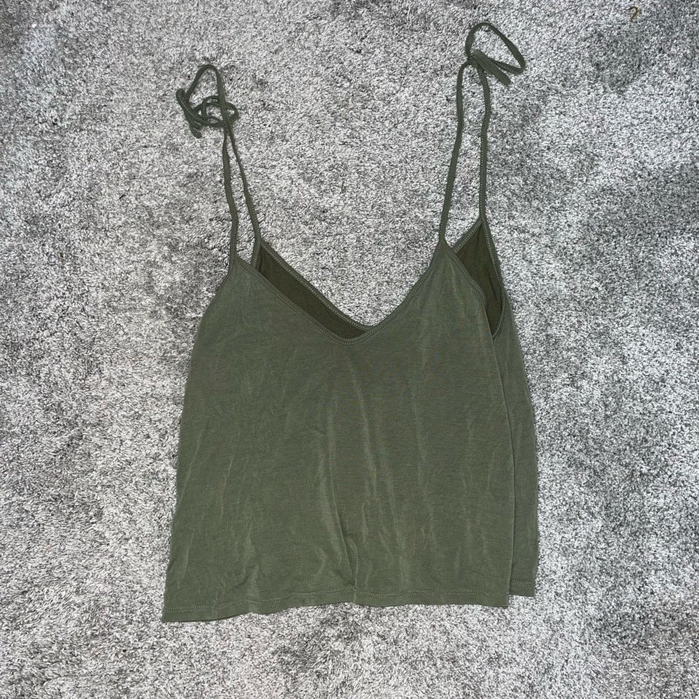 Forever 21 Olive Tank Top